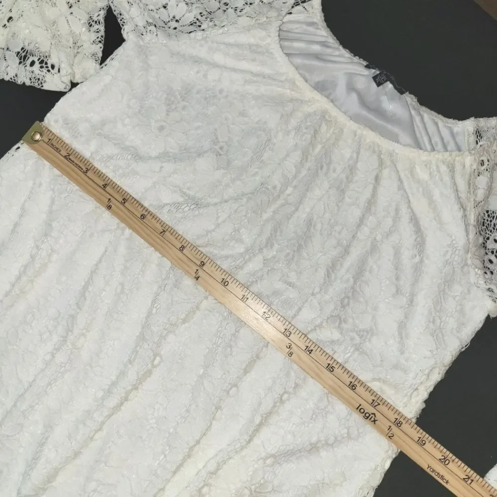 Slinky Brand White Lace Boho Dress XL - Picture 8 of 10